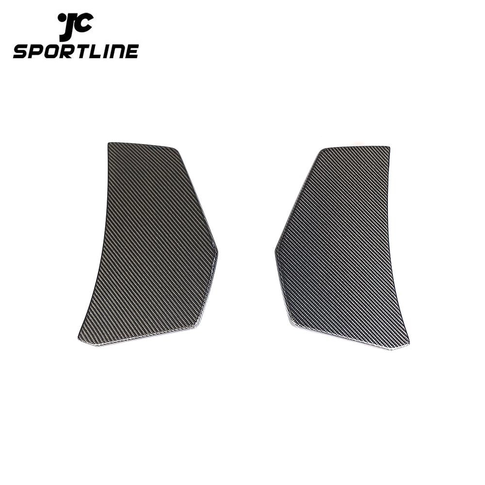 ML-LQ043 Carbon Fibre Rear Bumper Side Splitters for Audi R8 Gen 2 V10 2016- 2018 1
