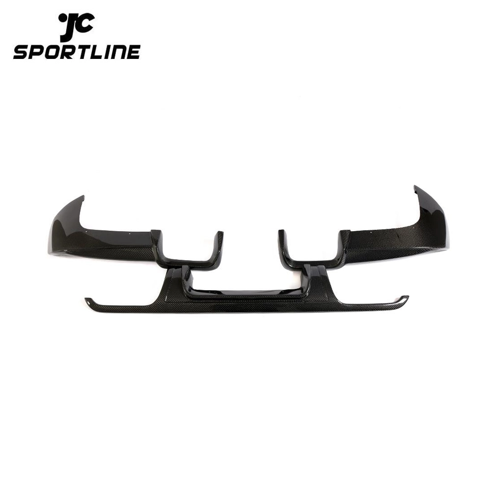 JC-HD232 3pcs Carbon Fiber Bumper Diffuser for Mercedes Benz V class V250 Vito Standard 16-18 1