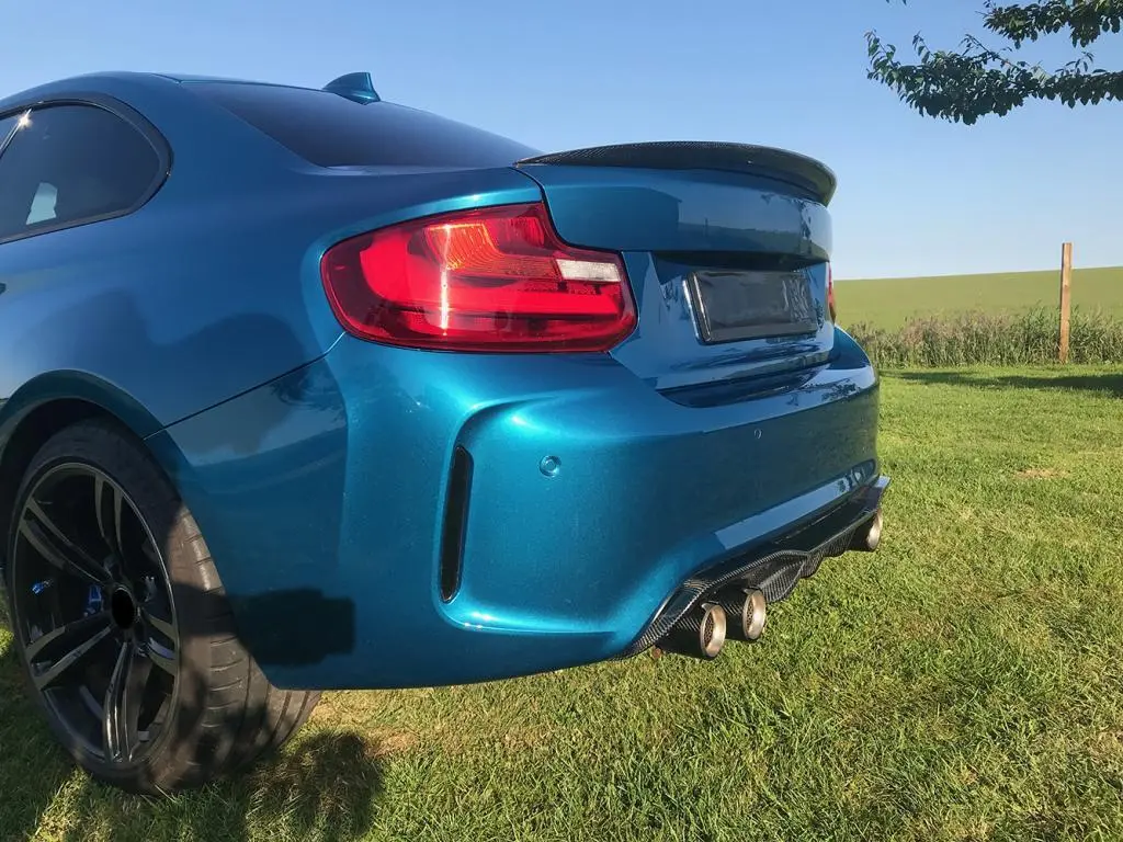 ML-XM216 Rear Diffuser Lip Spoiler Bumper Guard for BMW F87 M2 Base Coupe 2 Door 2016 2017 Carbon Fiber / FRP 1