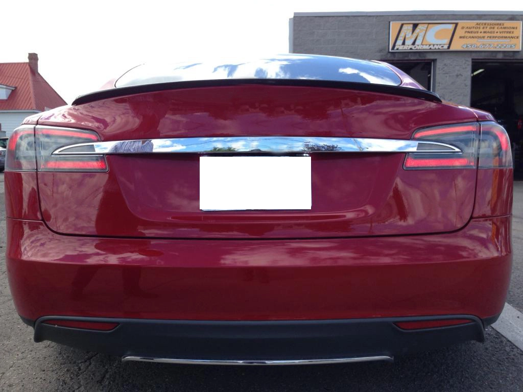 JC-XP228-1 Carbon Fiber Rear Trunk Wing Spoiler for Tesla Model S Sedan 2012-17 1