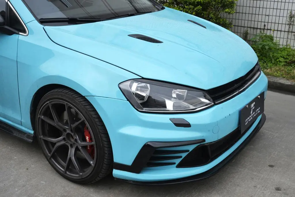 JC-XP305  Carbon Fiber Headlight Eyelids for VW GOLF 7 MK7 7R 14-18 1