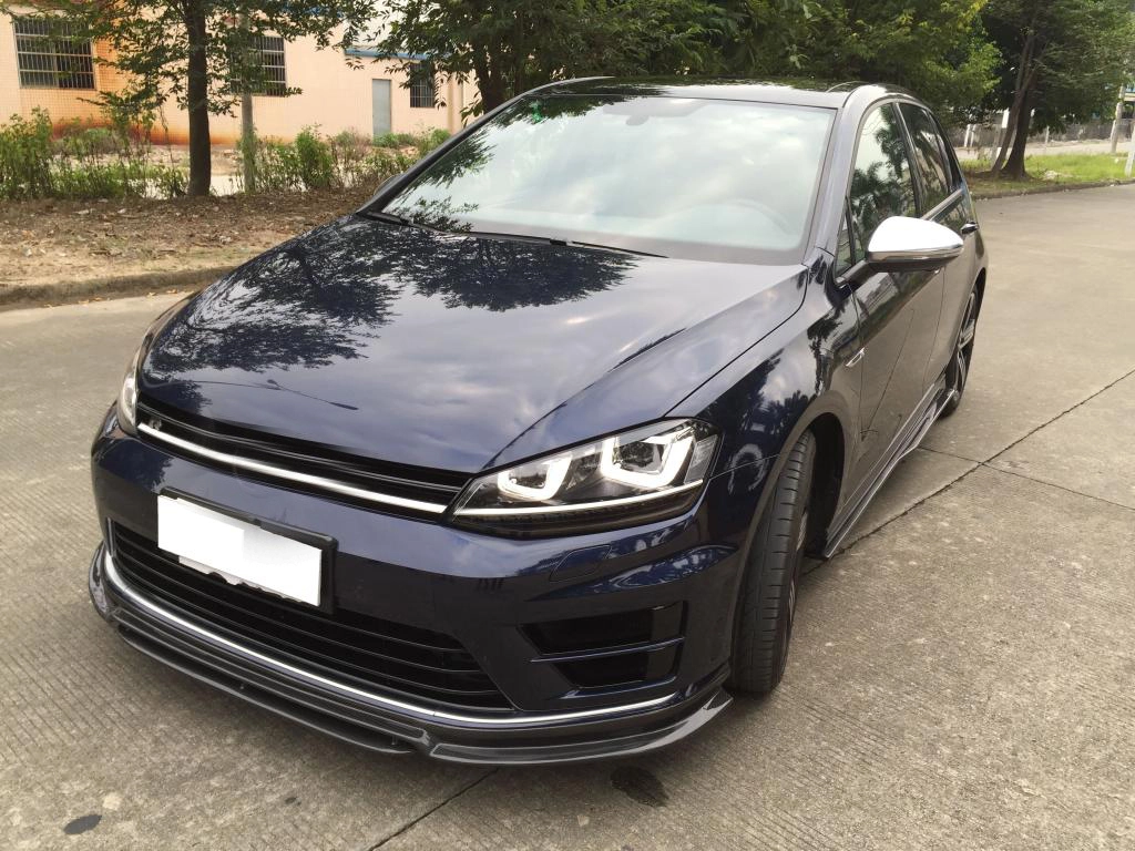 JC-20170605 Carbon Fiber Front Bumper Lip for Volkswagen GOLF 7 VII MK7 R 14-17 1