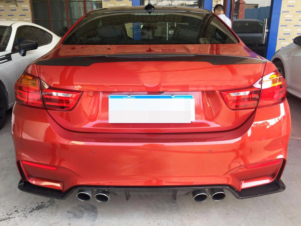 JC-XP1019 Carbon fiber Rear Bumper diffuser lip For BMW F80 M3 4Dr F82 M4 2Dr 2015 1