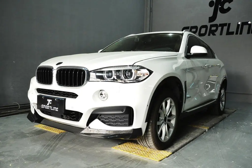 JC-HD159 Carbon Fiber Front Bumper Lip for BMW X6 F16 M Sport 4-Door 2015-2018 1