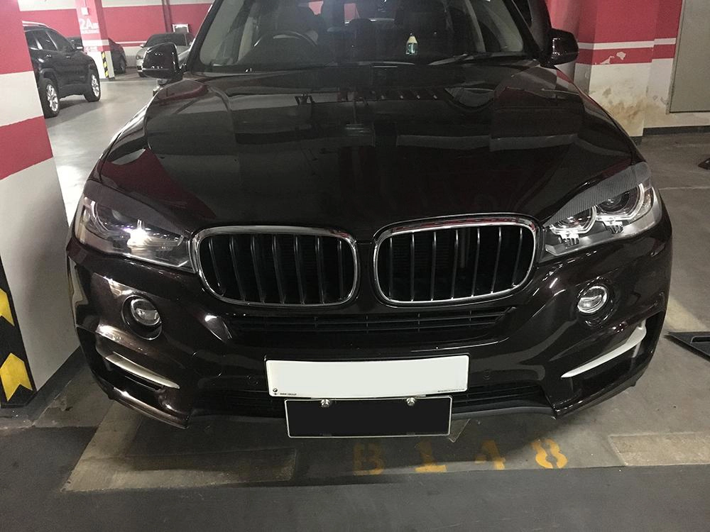 ML-XM160 Carbon Fiber Front Car Eyelids for BMW X5 X5M F15 X6 X6M F16 15-17 1