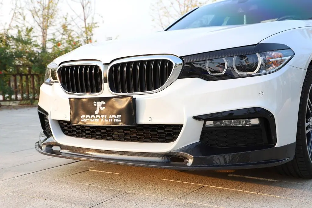 ML-XM338 Carbon Fiber Front Spoiler Lip for BMW G30 G31 G38 520i 530i 540i M Sport 17-19 1
