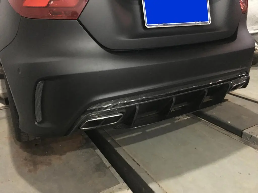 JC-HLY040-C A45 Carbon Fiber Rear Diffuser Spoiler for Mercedes Benz W176 A250 2013 - 2018 1