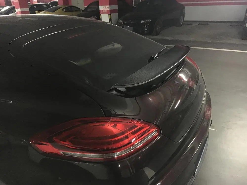 ML-XM128 Carbon fiber Duck Spoiler for Porsche Panamera 4S Hatchback 4-Door 14-16 1