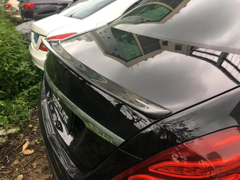 JC-ZYY154 Carbon Fibre W222 Rear Trunk Spoiler for Mercedes Benz S400 S500 S550 S600 S63 S65 AMG Sedan 4-Door 1