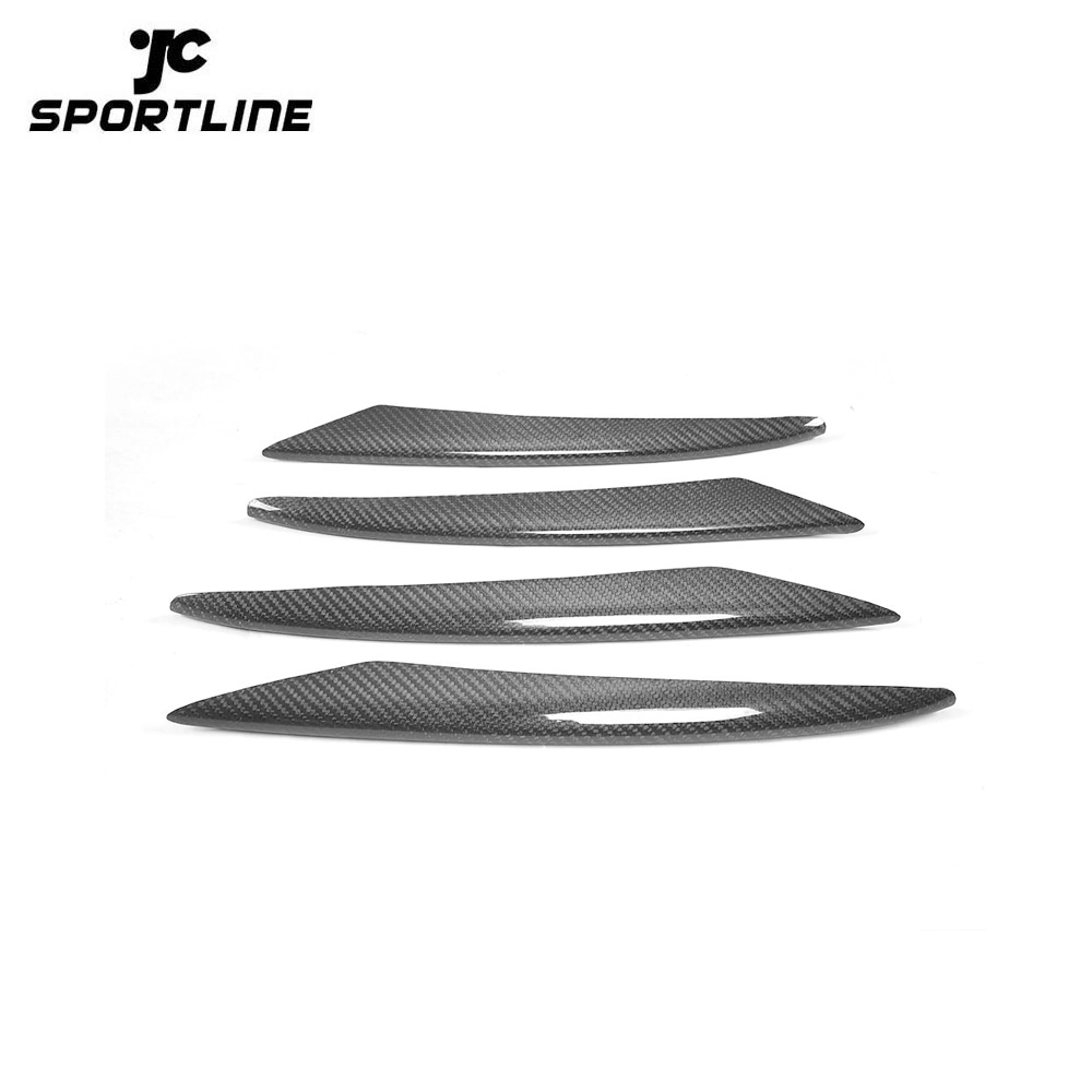 ML-XM294 4PCS Carbon Fiber Front Bumper Vents Trim for Mercedes Benz E-Class C238 E200 E300 E500 E43 Sport 17-18 1