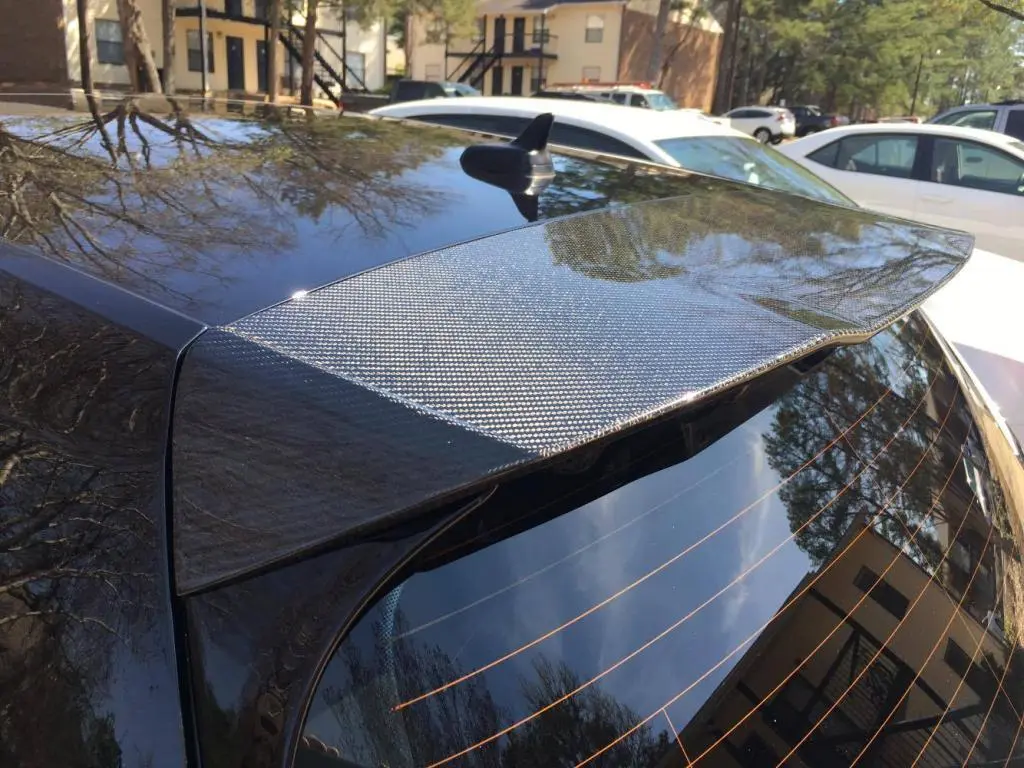 ML-XM073 Carbon Fiber Rear Roof Spoiler for Volkswagen GOLF 7 VII MK7 GTI 2014 - 2017 1