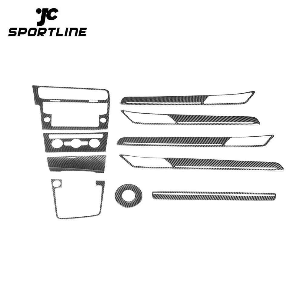 ML-XM015 Carbon Fiber Interior Trim for Volkswagen GOLF 7 MK7 GTI (LHD only) 10pcs/set 1