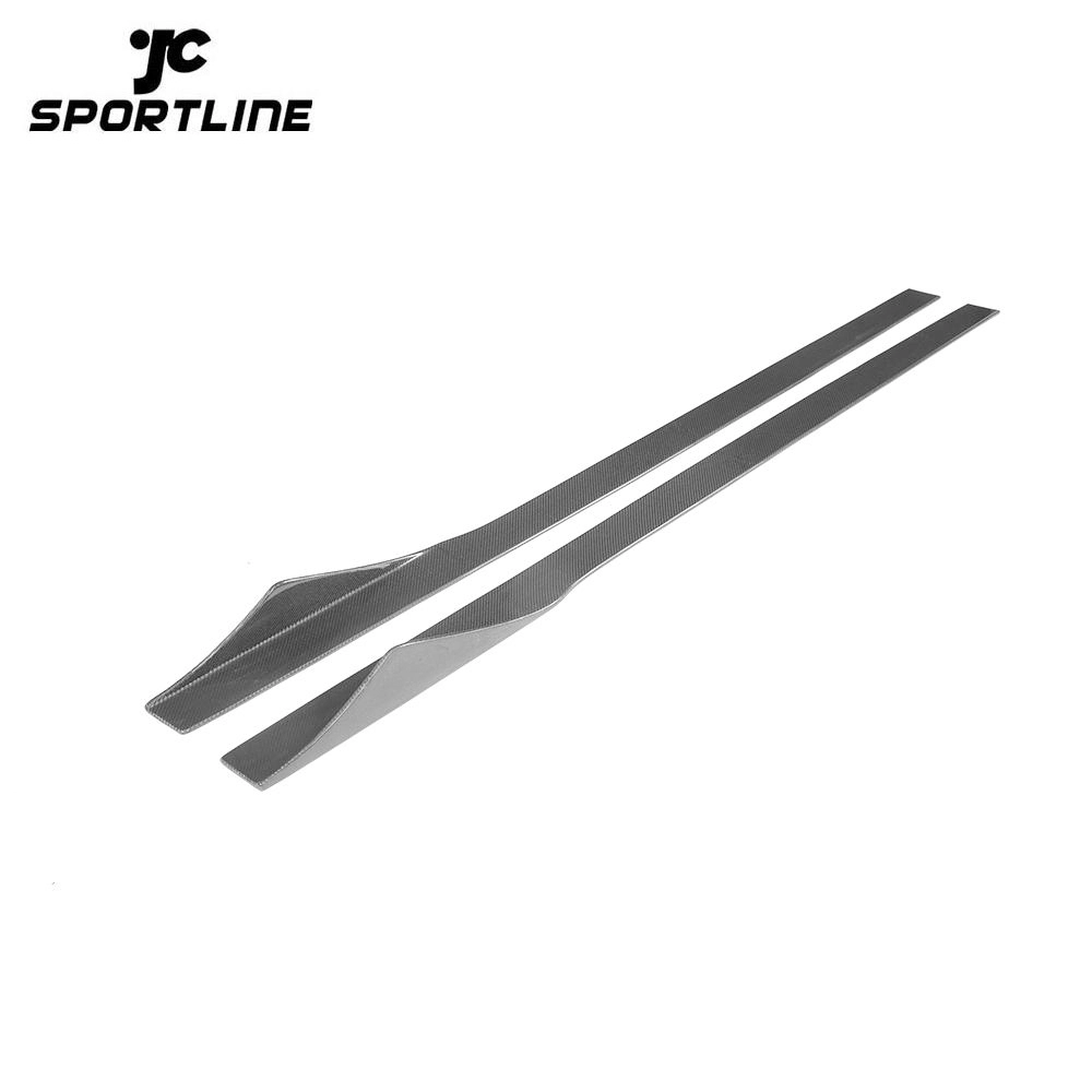 JC-ZYY008-1 Universal Carbon Fiber Car Side Skirts for Mercedes Benz Golf GTI Audi S5 S6 S3 S4 1