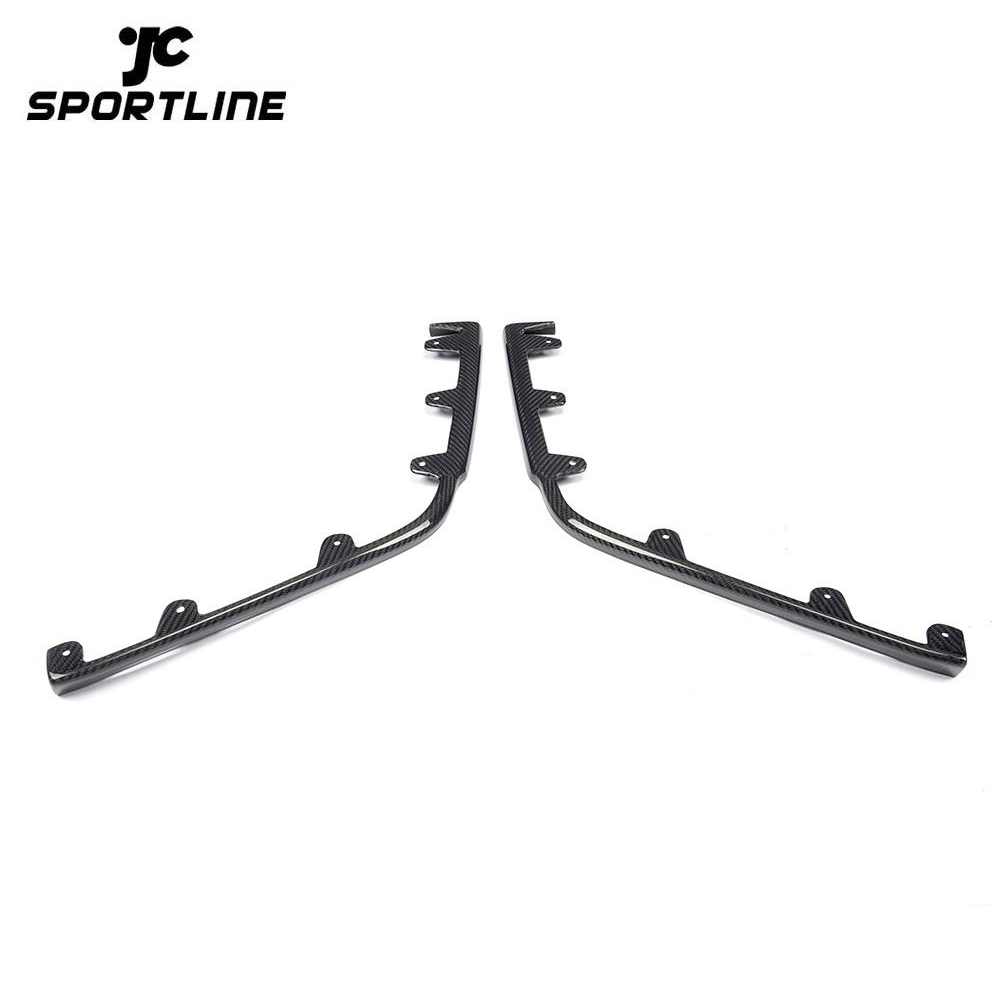 JC-20140319-3 Carbon Fiber Front Bumper Lip Splitter for Cadillac CTS-V 2013 2014 1