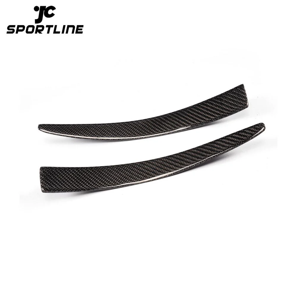 ML-XM029 Carbon Fiber Front Bar Spoiler Fins Trims Fit For BMW F80 M3 4-Door F82 M4 2-Door Bumper 2014-2017 2PCS/Set 1