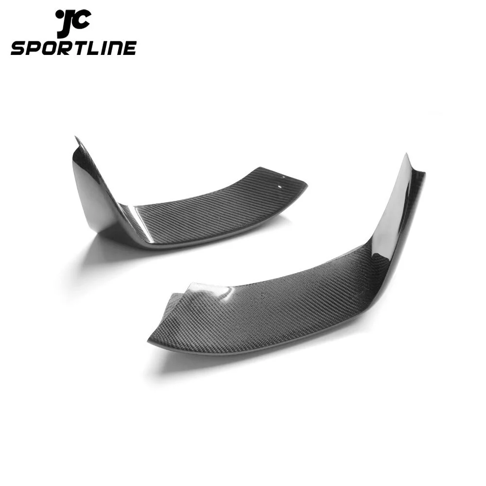 JC-XP1027 2PCS Carbon Fiber Front Bumper Lip Splitters Flap Cupwings for BMW 3Series F80 M3 4Series F82 F83 M4 2012 - 2018 1