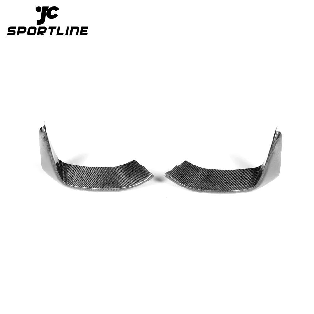 JC-XP1027-3 2PCS Dry Carbon Fiber Front Bumper Lip Splitters Flap Cupwings for BMW 3 Series F80 M3 4 Series F82 F83 M4 2012 - 2018 1