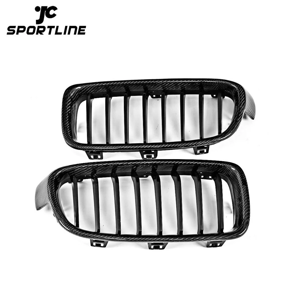 JC-XP035 3 Series F30 Real Carbon Fiber Front Kidney Grille For BMW F30 F35 1