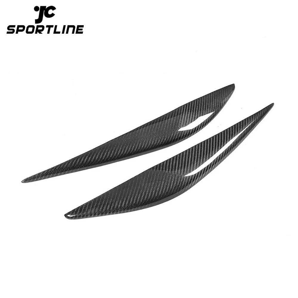 JC-BMEF3018 Carbon Fiber Eyebrows Eyelids Headlight Covers for BMW F30 320i 328i 335i 12-16 1