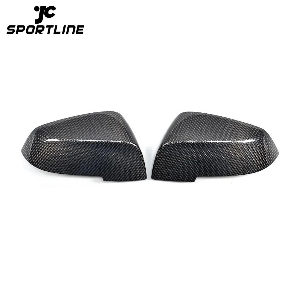 JC-BMEF3014-1 Car-Styling Carbon Fiber Side Mirror Rearreview Cover Caps for BMW 1Series E87 F20 F30 F35 2011UP 1