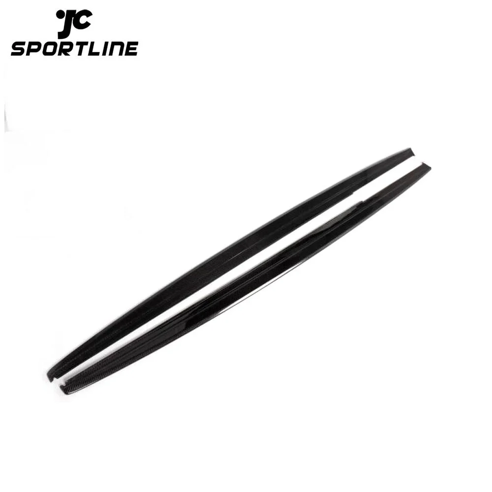 JC-20130807  For BMW 3Series F30 320i 328i 335i M Sport Side Skirts Extension Lips Sedan 4-Door 2012 - 2017 Carbon Fiber 1