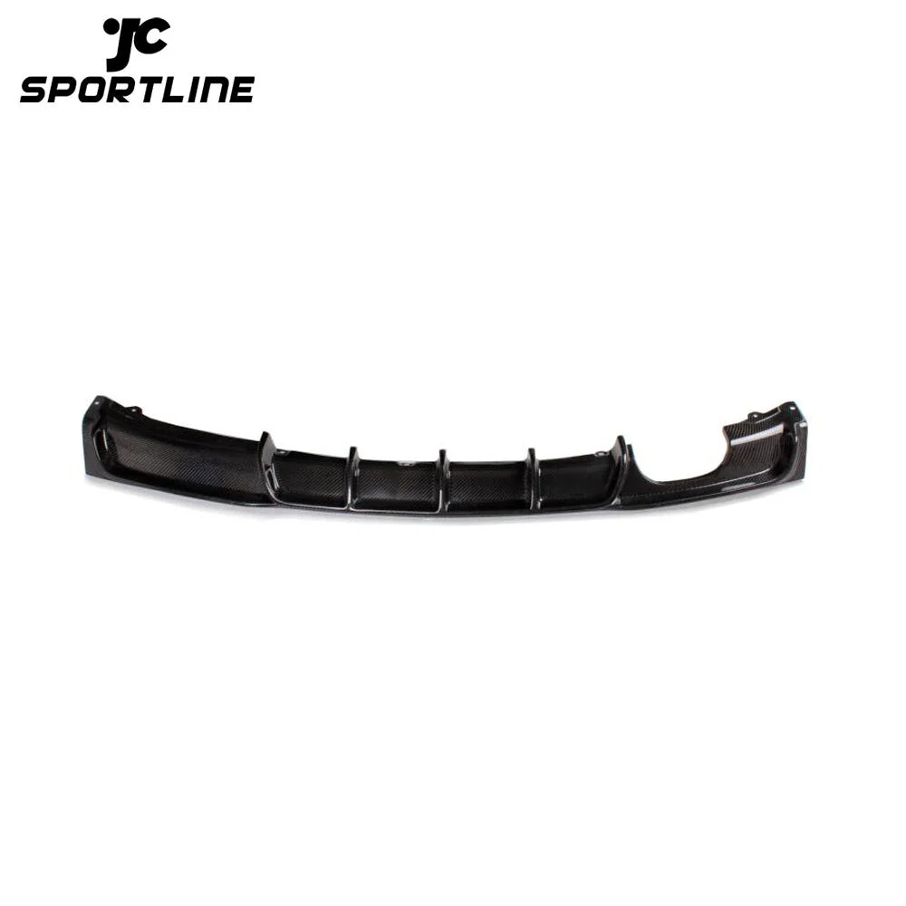 JC-BMEF3022 Carbon Firber / FRP Rear Bumper Guard Diffuser Lip Spoiler for BMW F30 M Sport 2012 - 2017 Single Exhaust Two Outlet 1