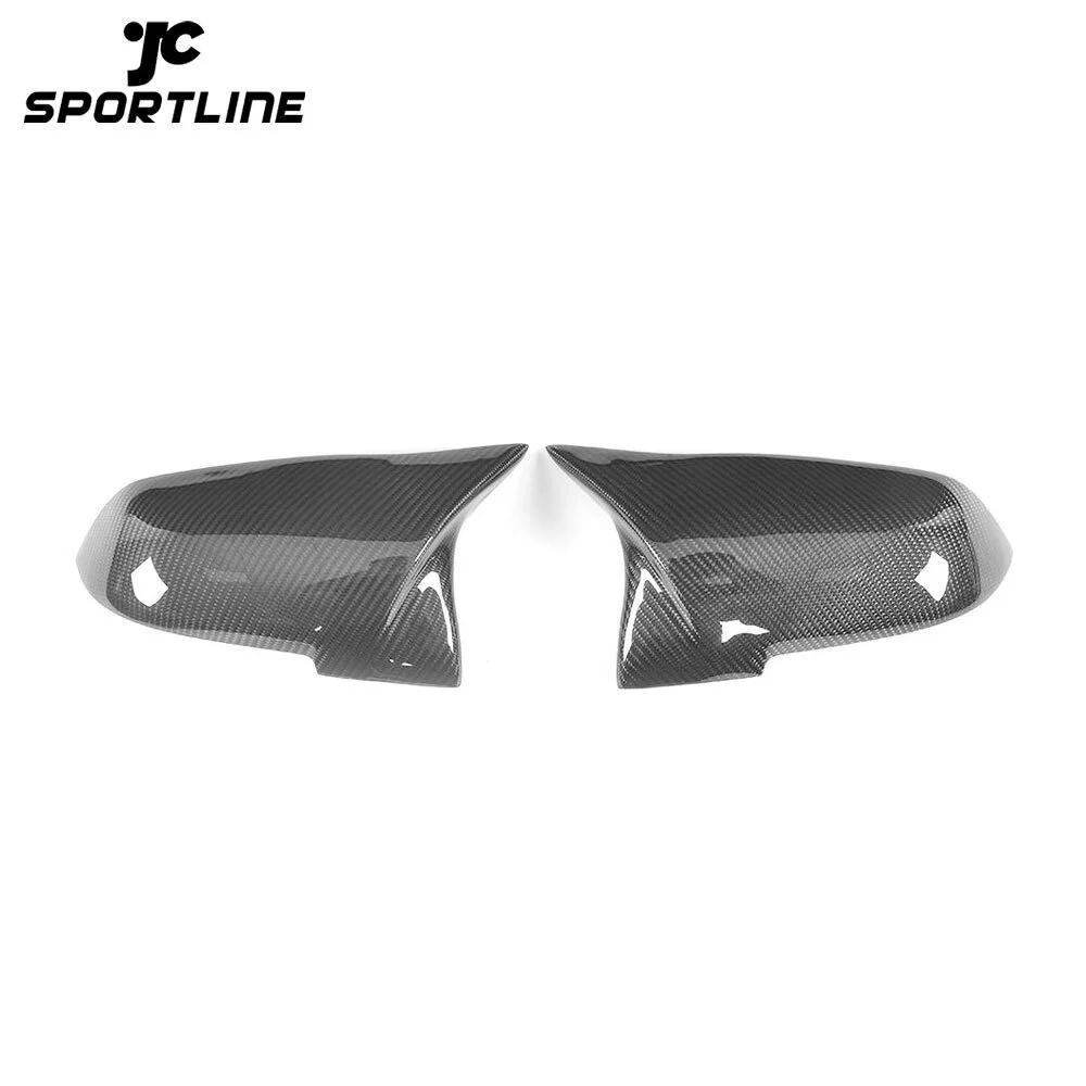JC-XP1200 Carbon Fiber Car Side Rearview Mirror Covers Caps for BMW F20 F22 F30 F35 F34 GT F32 X1 LHD 2014 - 2018 Replacement Style 1