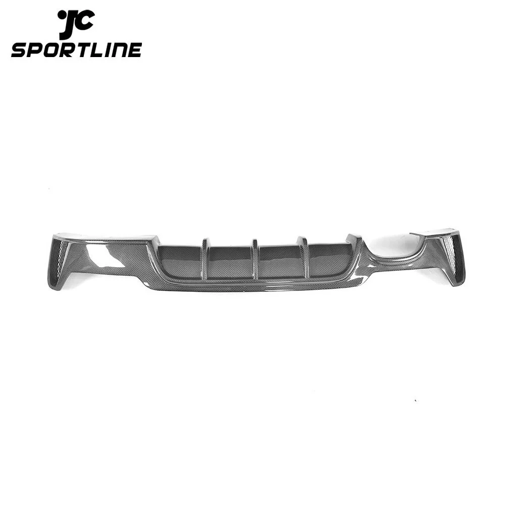 JC-XP825-2 Carbon Fiber / FRP Car Rear Bumper Diffuser Spoiler Lip for BMW 4 Series F32 F33 F36 M Sport 2014 - 2017 Sedan Coupe Convertible 1