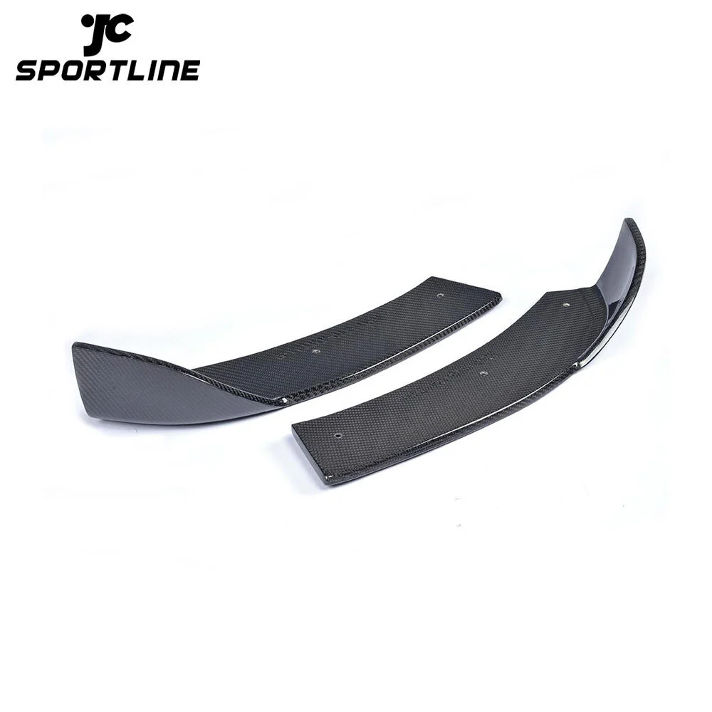 ML-XM194 For BMW 4 Series F32 435i M Sport Front Bumper Splitters Cupwings Flaps Cover Coupe 2013 - 2017 2PCS/Set Carbon Fiber 1