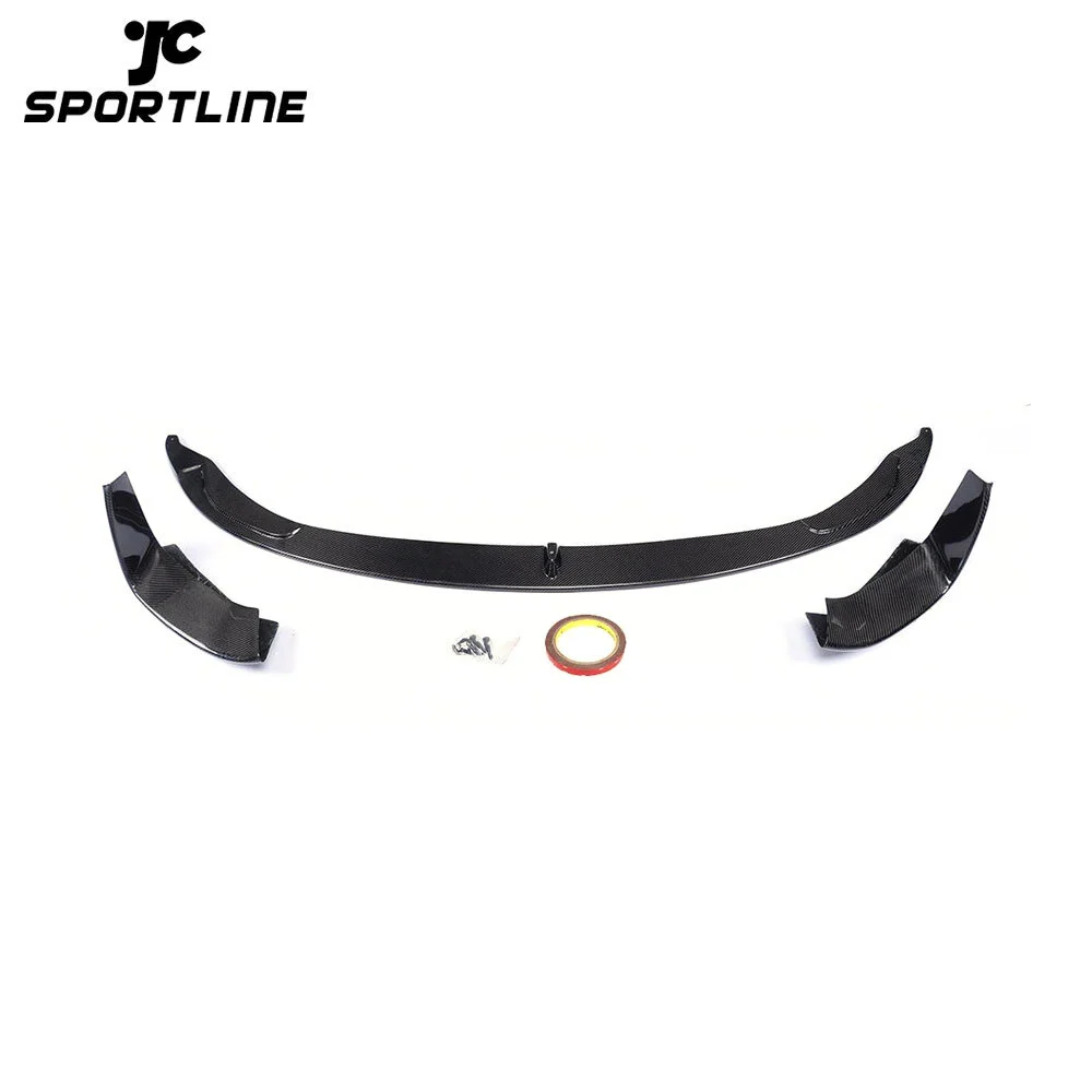 ML-XM040 Carbon Fiber Front Bumper Lip Splitters Spoiler for BMW F80 M3 F82 F83 M4 2014 - 2019 Sedan Coupe Convertible 1