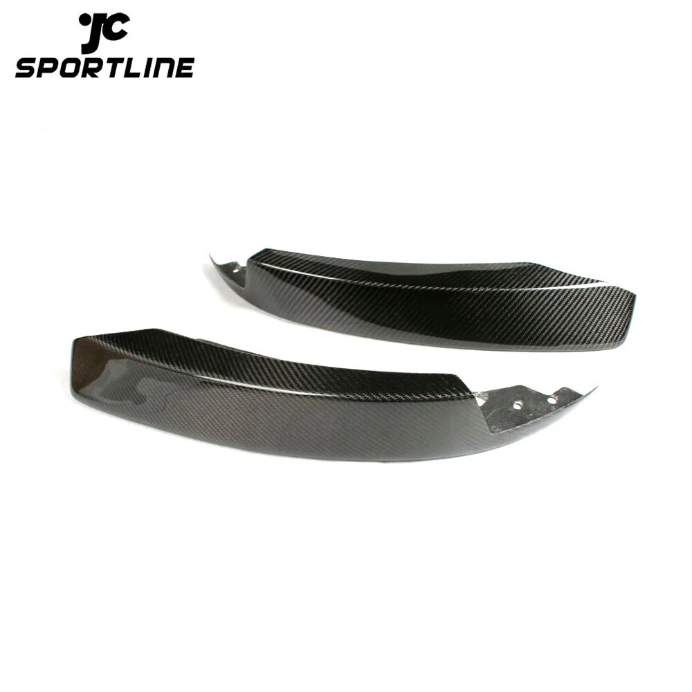 JC-BME900515 For BMW 3 Series E90 LCI M tech M Sport Car Carbon Fiber Front Bumper Lip Splitters Cupwings Flaps Winglets 2009 - 2011 1