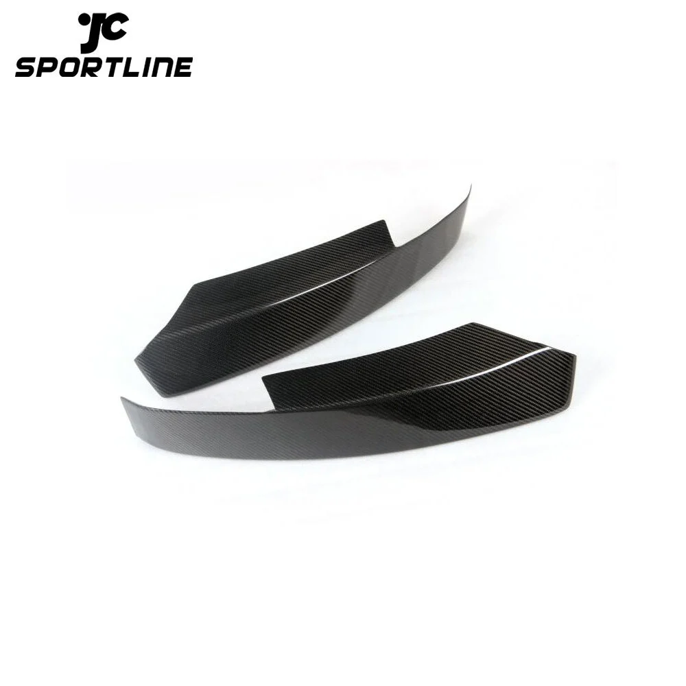 JC-BME900525 Carbon Fiber Front Bumper Lip Splitters Winglets Cupwings for BMW 3 Series E90 E92 E93 M3 Bumper Only 2005 - 2008 1