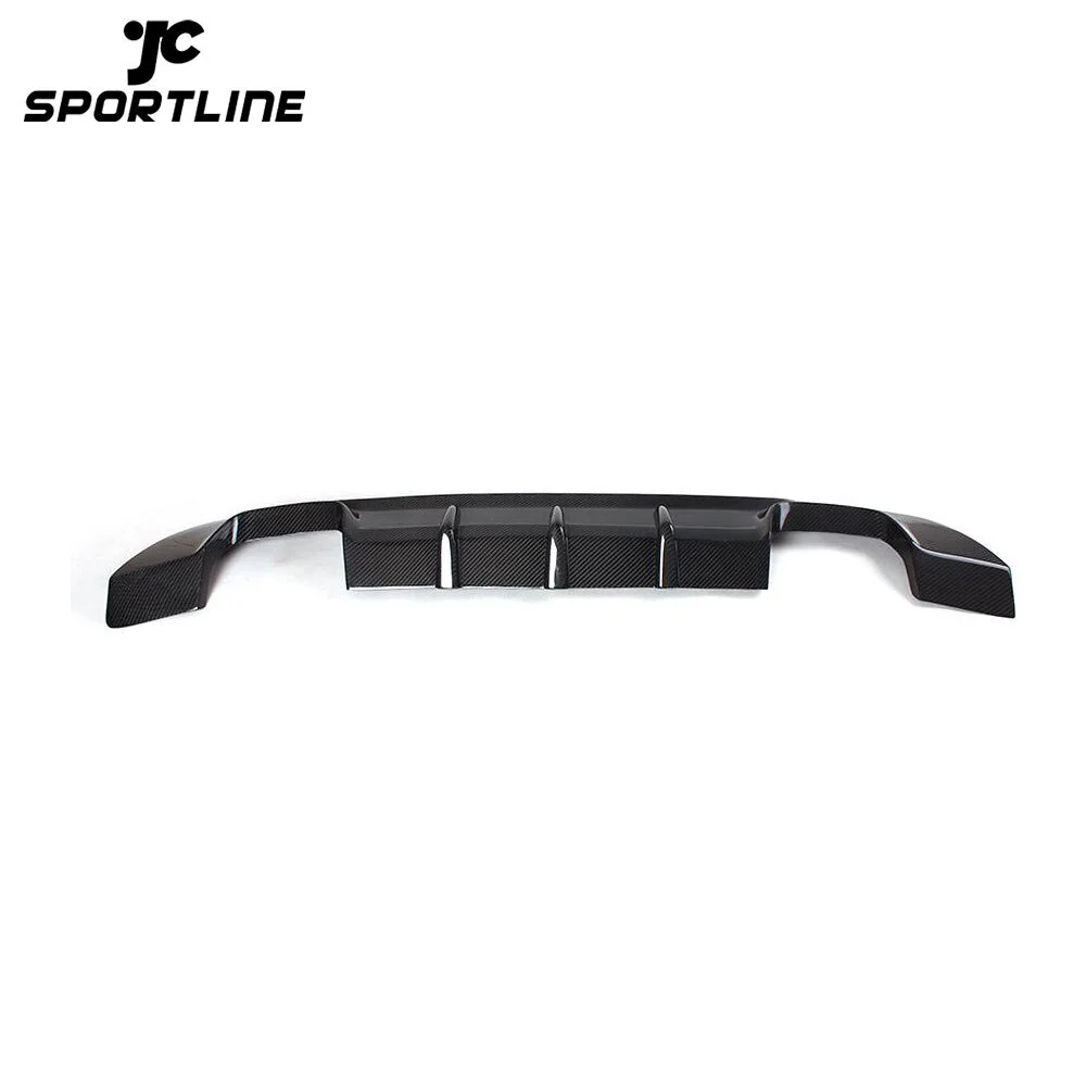 JC-BME920534-1 Carbon Fiber Car Rear Bumper Diffuser Lip Spoiler for BMW 3 Series 325i 330i 335i E92 E93 M Sport Coupe Convertible 2007 - 2013 1