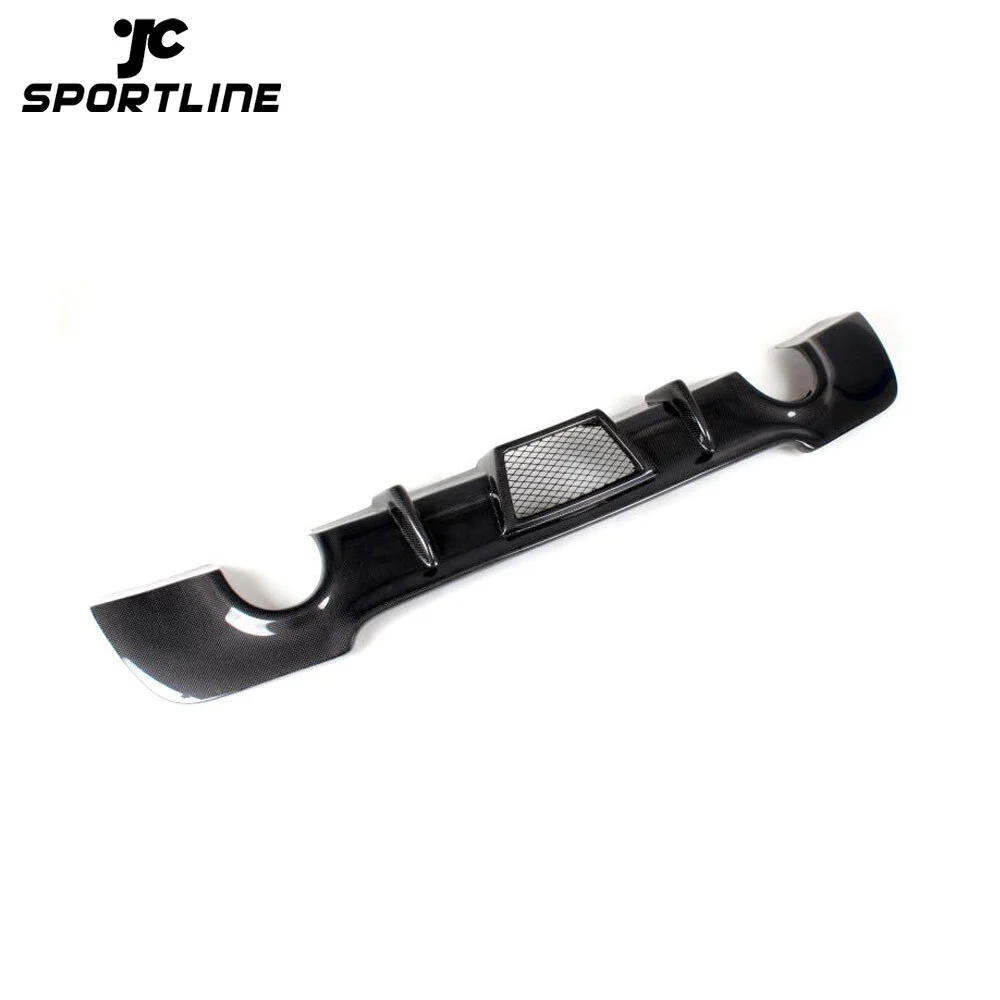 JC-BME920549 Carbon Fiber Rear Diffuser Bumper Lip Spoiler for BMW 3 Series E92 335i M Sport Coupe Bumper 2008 - 2011 1