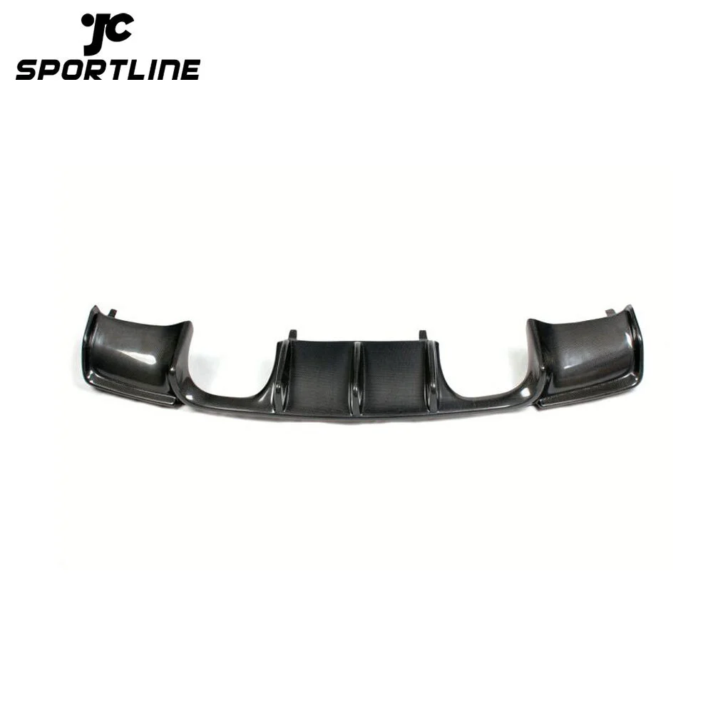 JC-BME920550 Carbon Fiber Rear Bumper Lip Diffuser Spoiler For BMW 3 Series 335i 328i 325i E92 M3 Bumper 2008-13 exhaust diffuser 1