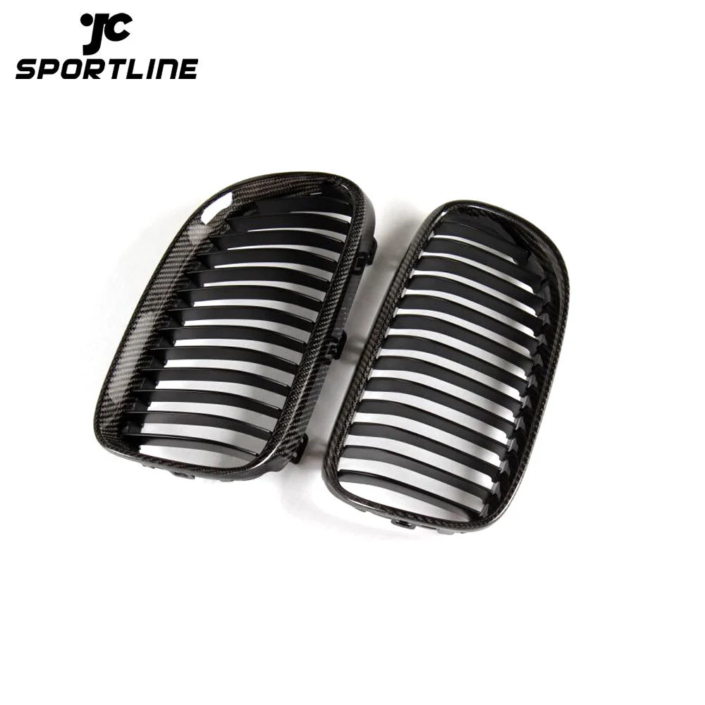 JC-BME92001-1 Carbon Fiber Car Front Center Mesh Racing Grills for BMW 3 Series E92 E93 2 Doors Coupe 2010-2013 1