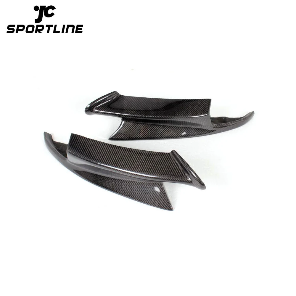 JC-BME920540 Front Bumper Lip Splitters Cupwings for BMW 3 Series E92 E90 E93 Real M3 Sedan Coupe Convertible 2007 - 2013 Carbon Fiber 1