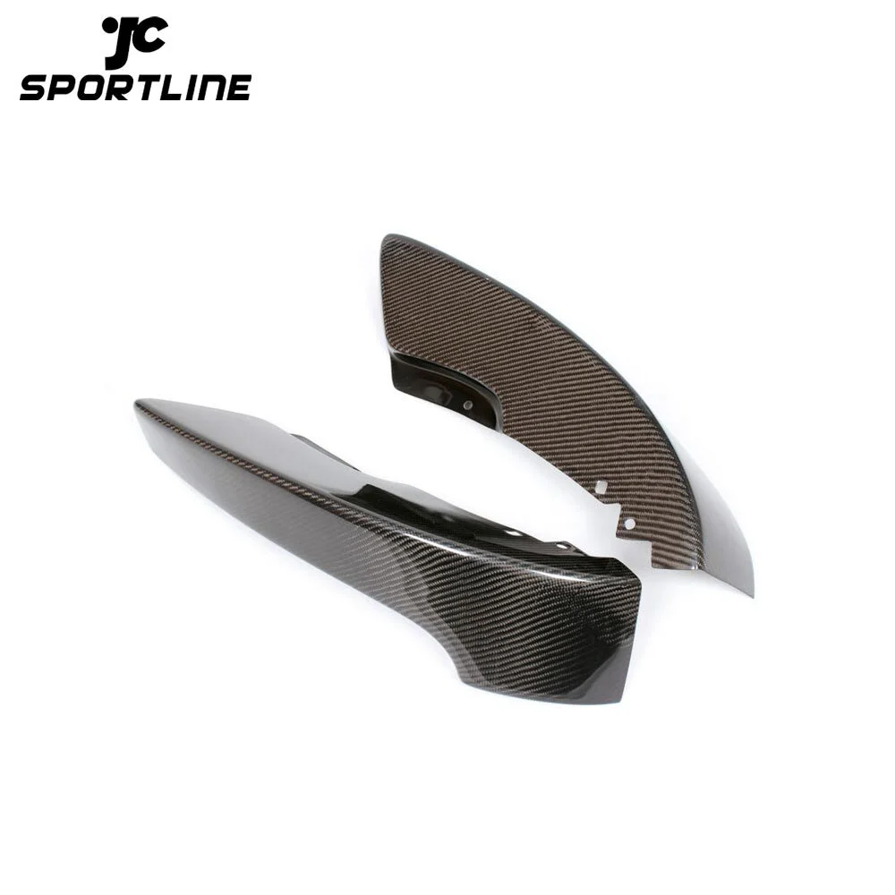 JC-BME920520 Front Bumper Lip Spoiler Apron Splitters for BMW 3 Series 325i 328i E92 M Sport Bumper Only 2007 - 2009 Car-Styling Carbon Fiber 1