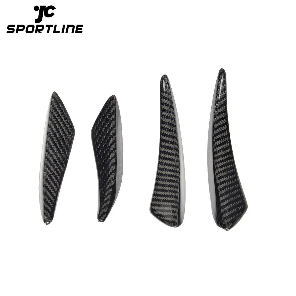 JC-XP1344 4PCs/Set Carbon Fiber Front Bumper Fins Decoration Canards Trims for BMW 2 Series F22 M235i / M2 2014 - 2016 Car Styling 1