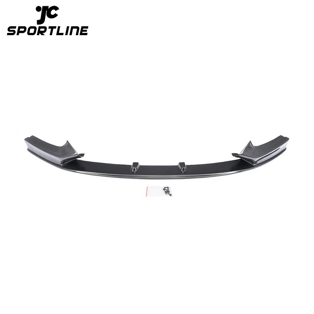 JC-XP477-2 P Style Half Carbon Fiber Front Bumper Lip Spoiler for BMW F22 M235I 2 Series Mtech 2014 1