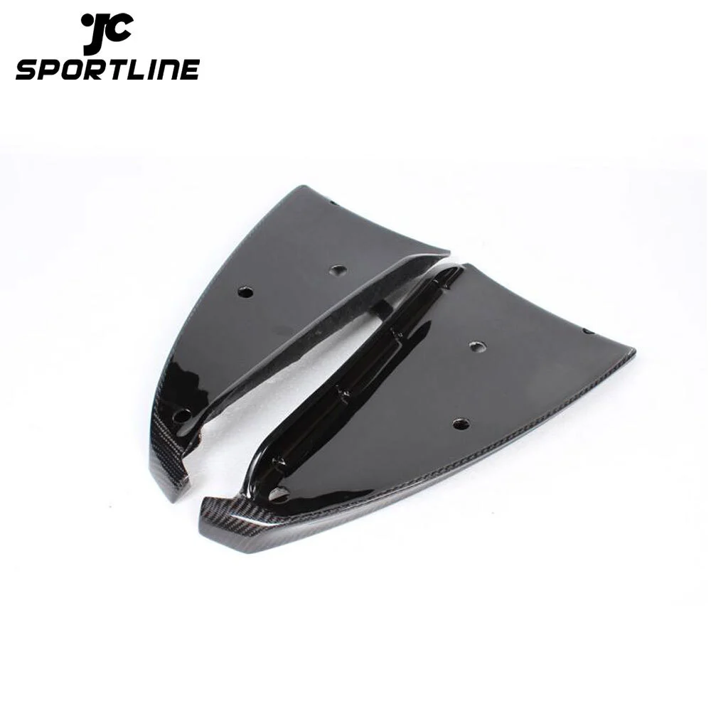 JC-BME87006 For BMW 1 Series E87 M Tech 2007 - 2011 Front Bumper Lip Side Splitters Aprons Flaps Cupwings Spoiler Carbon Fiber 1