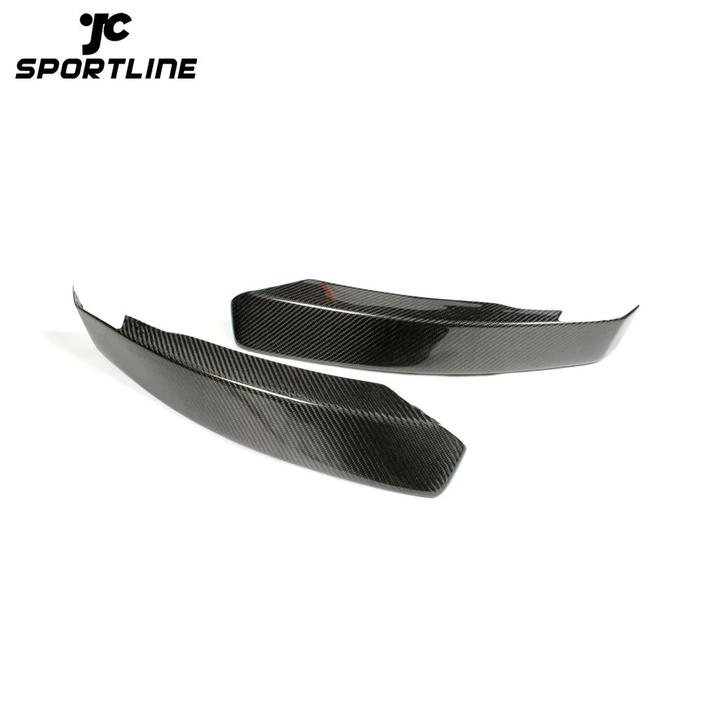 JC-BME820602 Carbon Fiber Front Bumper Lip Splitters Aprons Winglets Cupwings For BMW 128i E82 M Sport Bumper 2008 - 2011 1