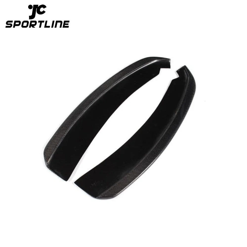JC-20130813 Carbon Fiber Front Bumper Splitters Lip Cupwings for BMW 1 Series E82 M Sport Coupe Convertible 2-Door Only 2007 - 2013 1