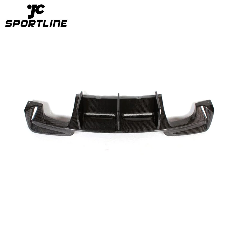 JC-BME820618 Rear Bumper Diffuser Lip Spoiler for BMW E82 1 Series 1M Coupe 2-Door 2011 2012 2013 Bumper Guard Carbon Fiber 1