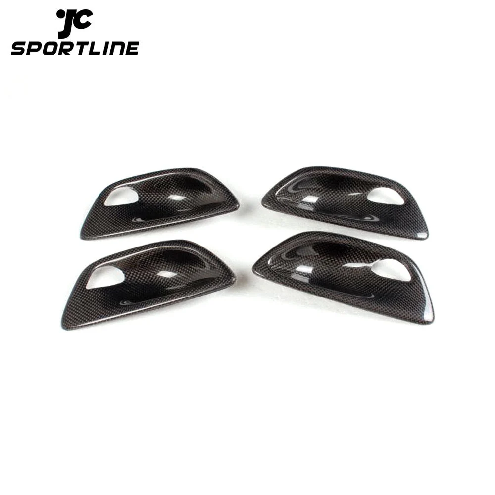 JC-BMEF1012 4PCS/SET Carbon Fiber Interior Door Bowl Cover trims for BMW 525i 528i 530i 5Series F10 LHD Left Hand Drive 2012-2015 1