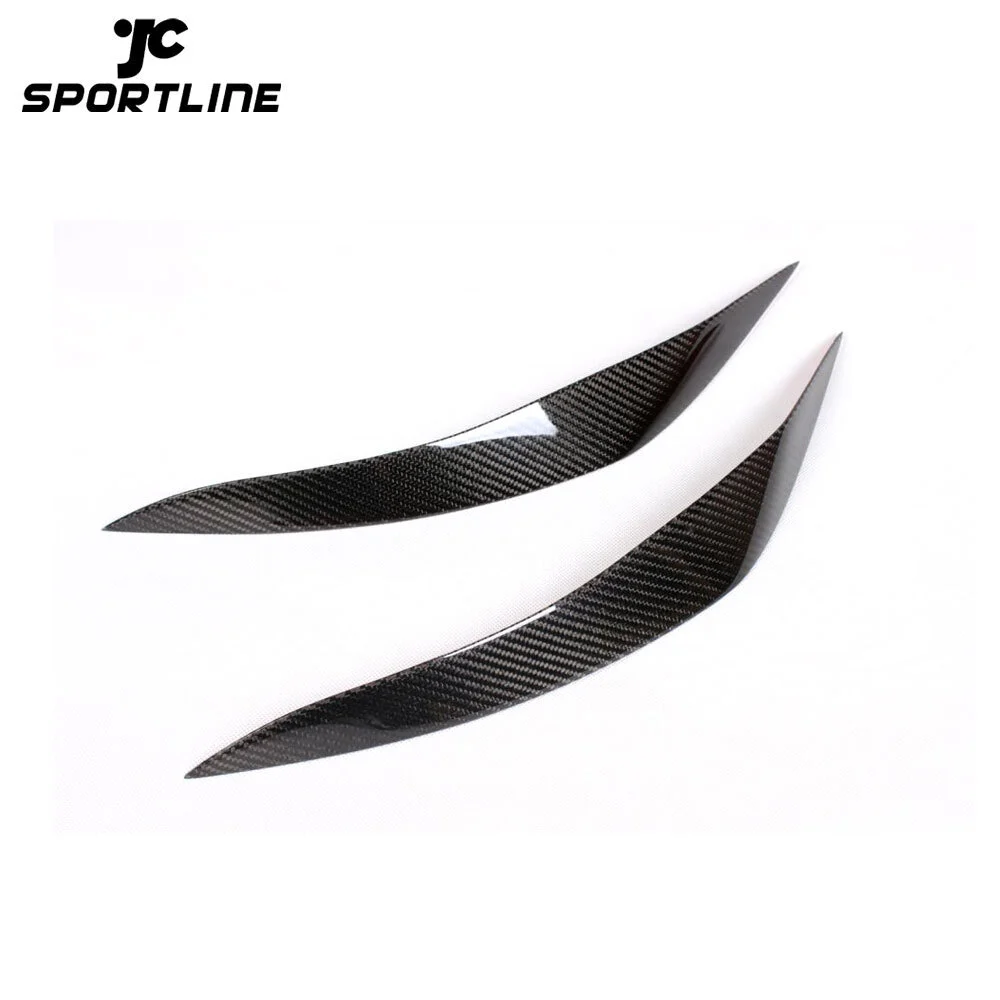 JC-BMWF1001 Carbon Fiber Car Eyelid Decoration Headlight Eyebrows Trim for BMW 5 Series F10 528i 535i 550i M Sport Sedan 4-Door 2011 - 2017 1