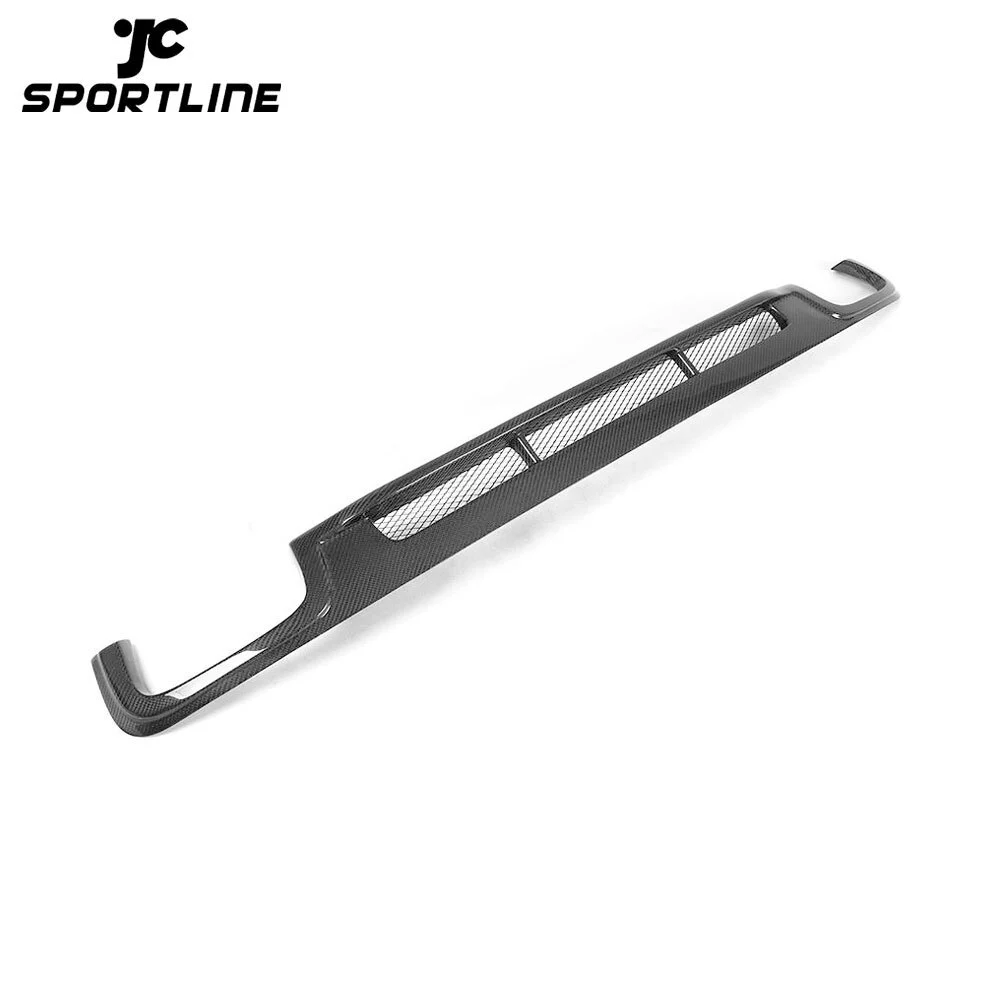 JC-BME600573 For F10 F18 Standard Bumper 2011 - 2013 Carbon Fiber Rear Diffuser Lip Bumper Guard for BMW 5 Series 1