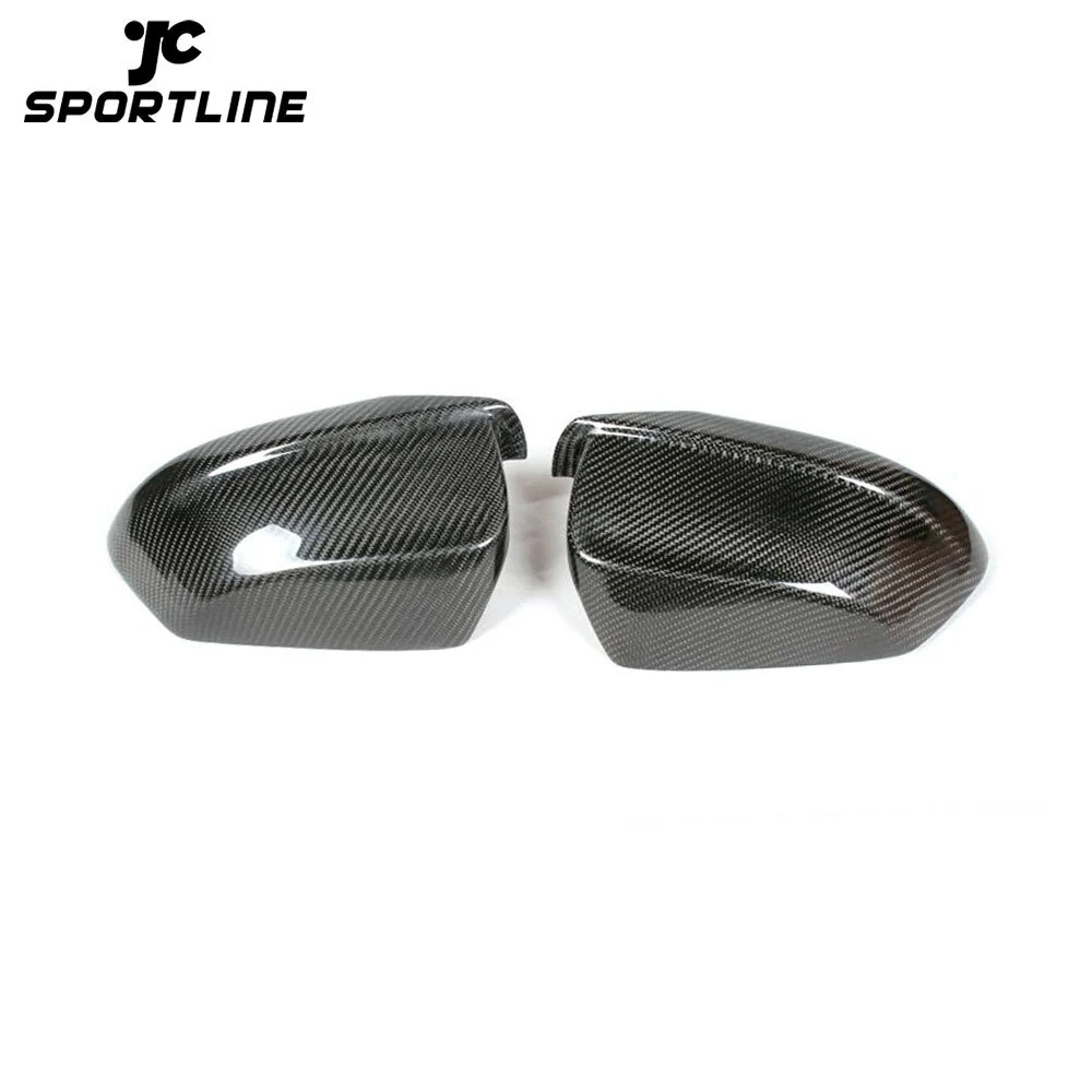 JC-BME600565 Car-Styling Carbon Fiber Side Mirror Cover Caps Trim for BMW 5 Series 525i 528i F10 2012 2013 2014 1