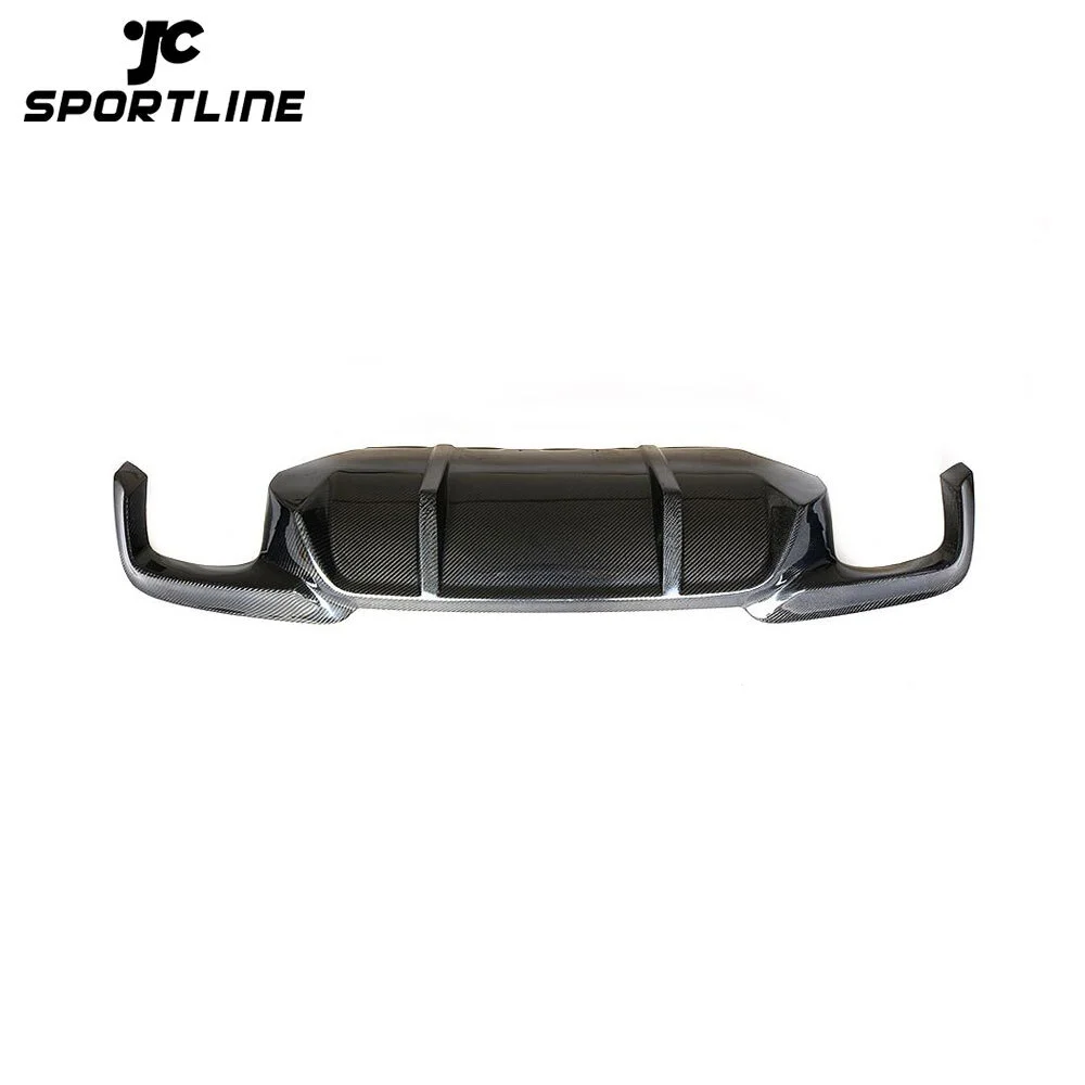 JC-BMF0004 Carbon Fiber Car Rear Bumper Lip Diffuser Spoiler For BMW F10 M Sport Sedan 2012 - 2016 528i 530i 535i 550i 1
