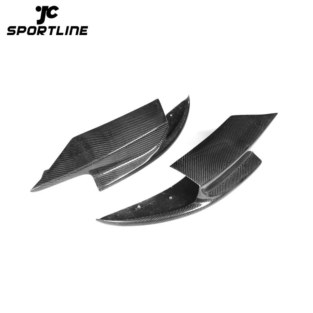 JC-L201507011 Front Bumper Splitters Lip Flaps Cupwings Aprons for BMW 5 Series F10 M5 Bumper 2011 - 2017 Carbon Fiber 1